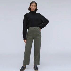 Everlane green organic wide leg pants